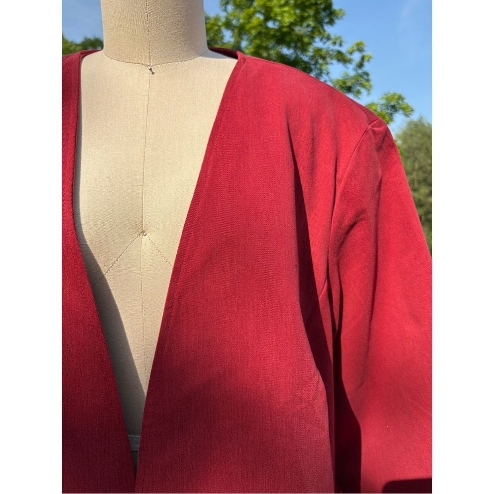 Vintage Yoakum Double D Ranch Western Jacket 2X Plus Size Red Cowgirl Rodeo - Picture 9 of 12
